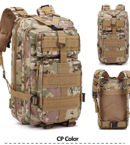 Backpack Outdoor Shoulder Bag 30L Camouflage