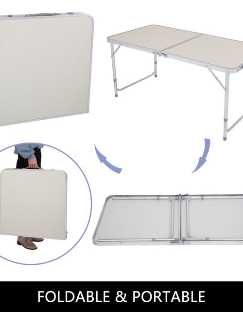 Load image into Gallery viewer, 120 x 60 x 70 4Ft Portable Multipurpose Folding Table
