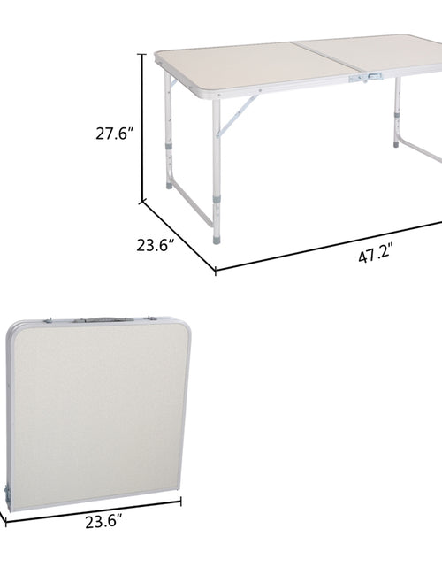 Load image into Gallery viewer, 120 x 60 x 70 4Ft Portable Multipurpose Folding Table
