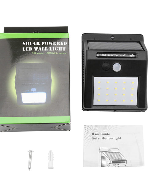 Load image into Gallery viewer, Waterproof 20 LED Solar Motion Sensor Wall Light
