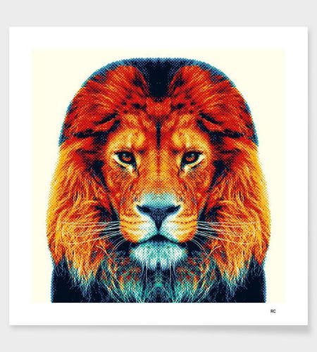 Lion - Colorful Animals  Frame
