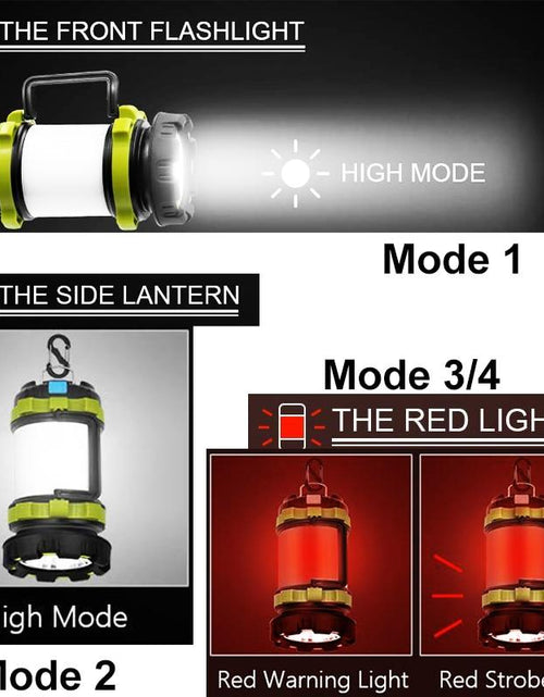 Load image into Gallery viewer, Handheld Multifunction LED Camping Waterproof Lantern
